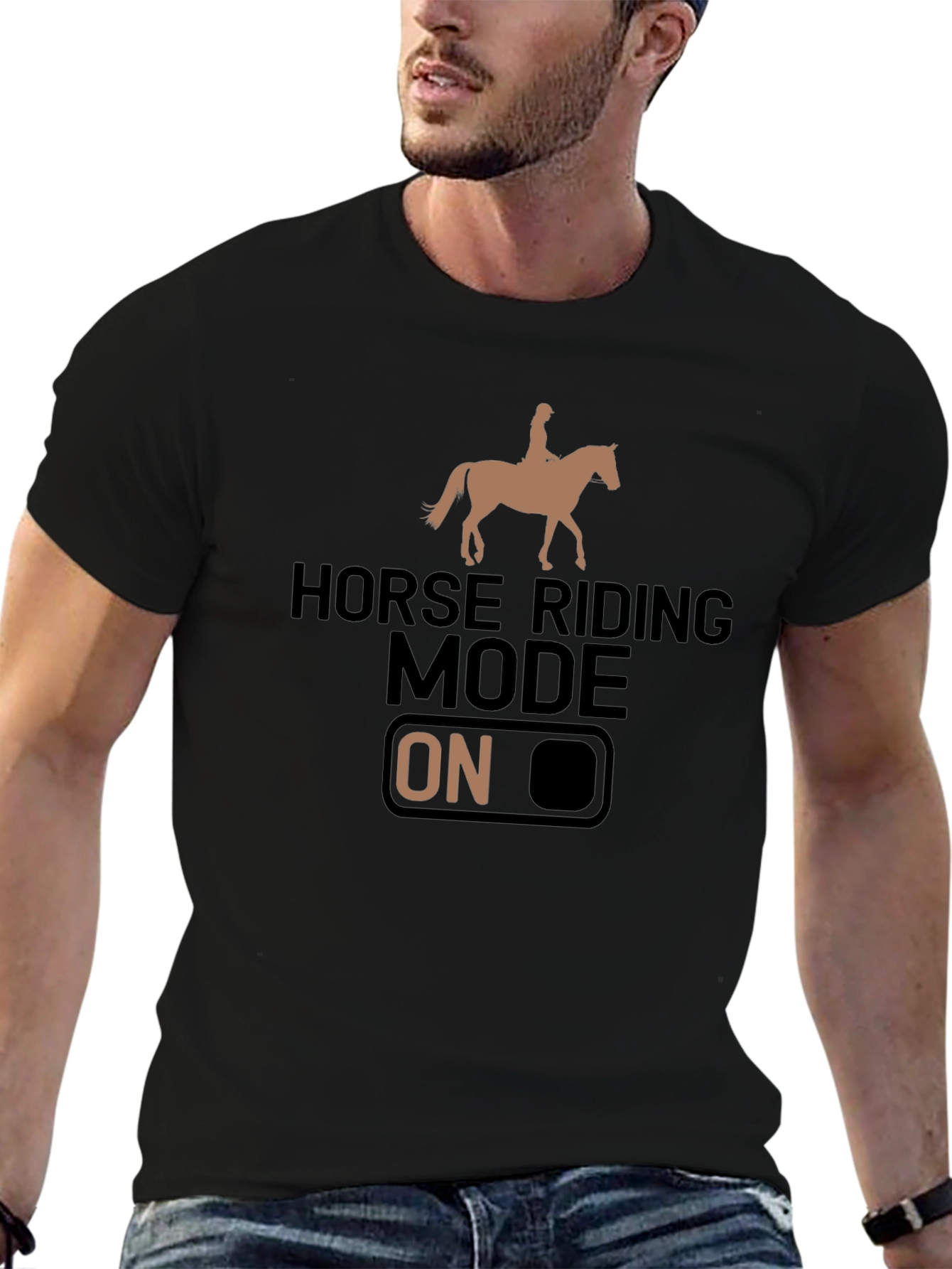 Horse Riding Mode ON Graphic T-Shirt