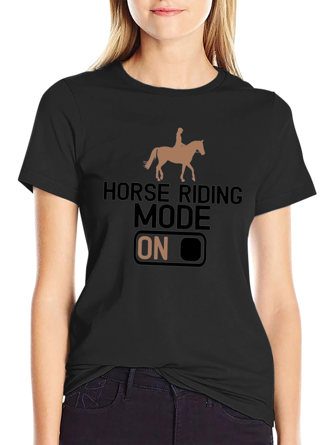 Horse Riding Mode ON Graphic T-Shirt