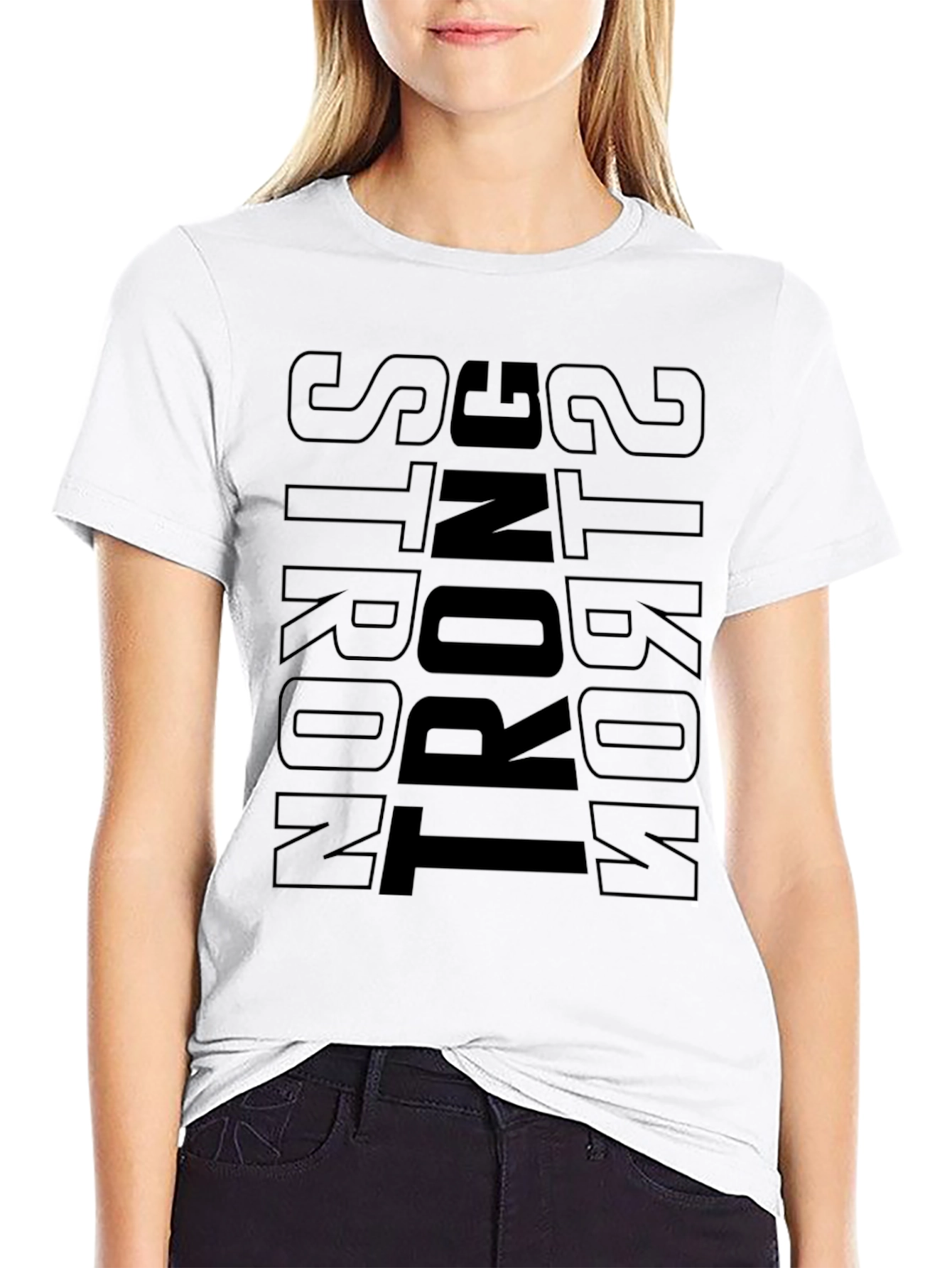 Strong Mom T-Shirt - Bold Graphic Design