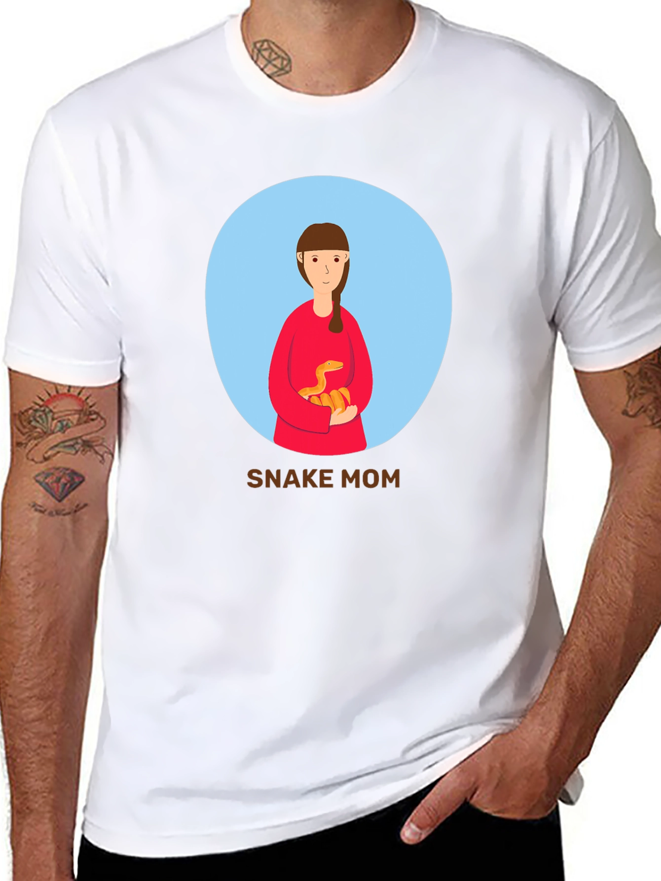 Snake Mom T-Shirt - Unique Graphic Tee