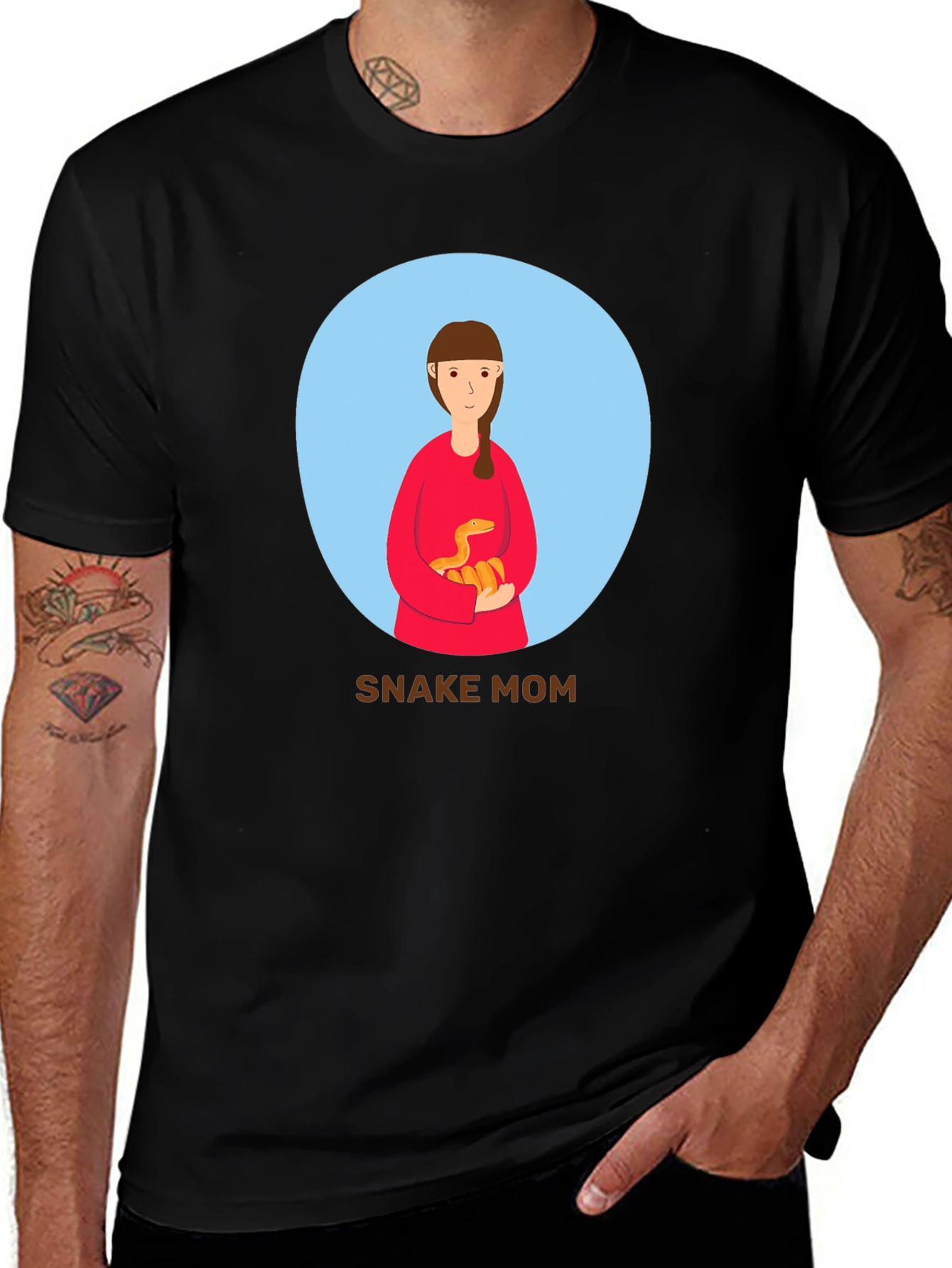 Snake Mom T-Shirt - Unique Graphic Tee