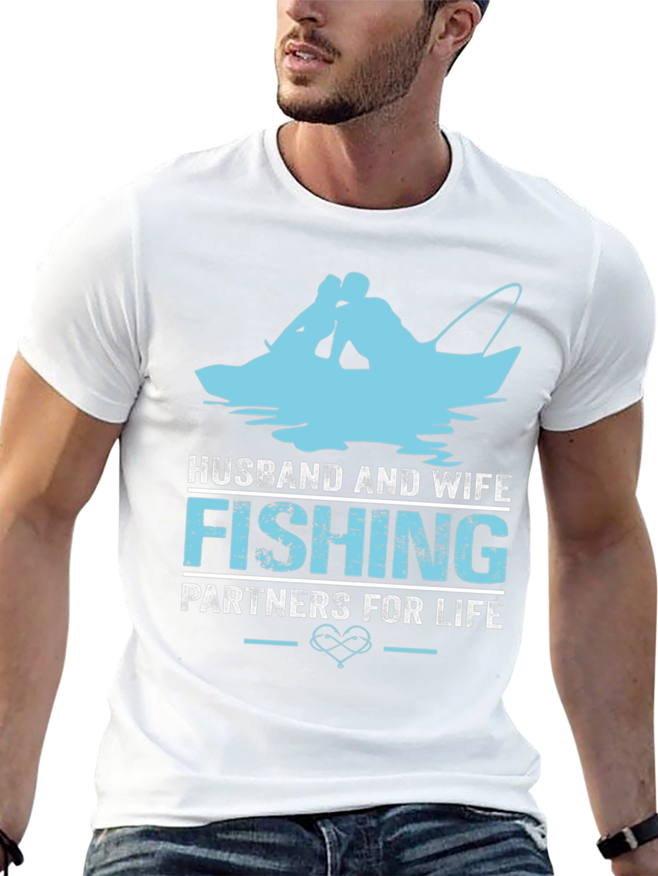 Husband and Wife Fishing Partners T-Shirt