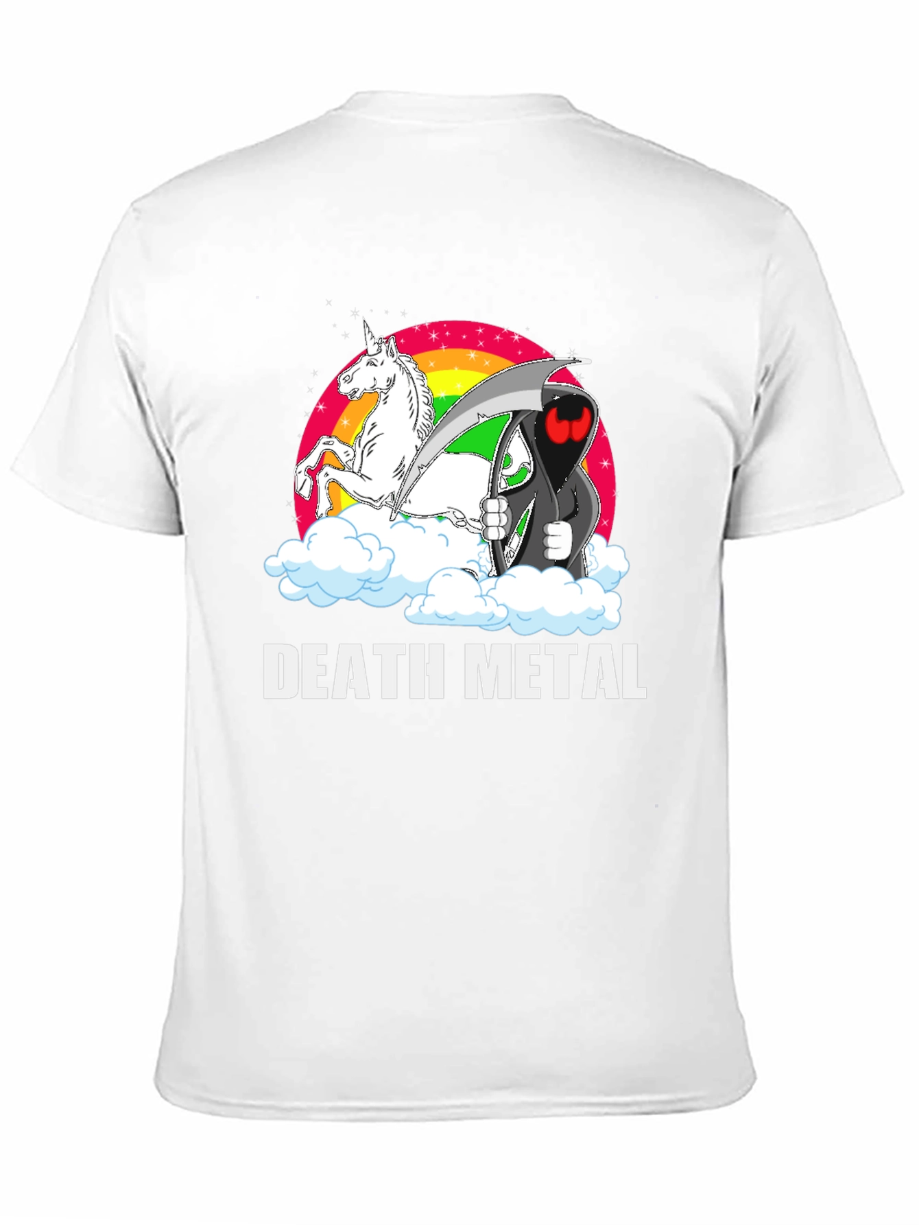 Death Metal Grim Reaper Unicorn T-Shirt