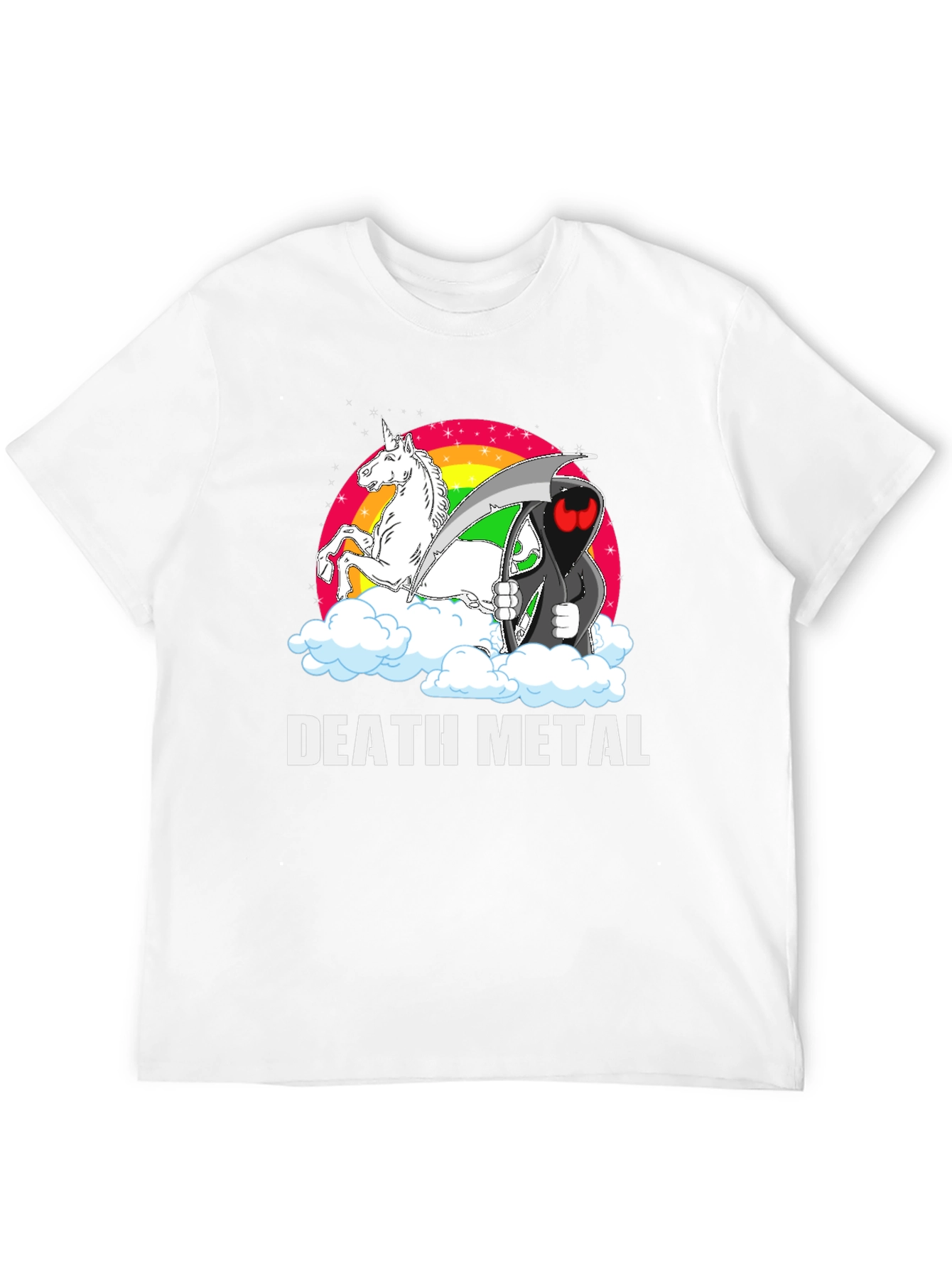 Death Metal Grim Reaper Unicorn T-Shirt