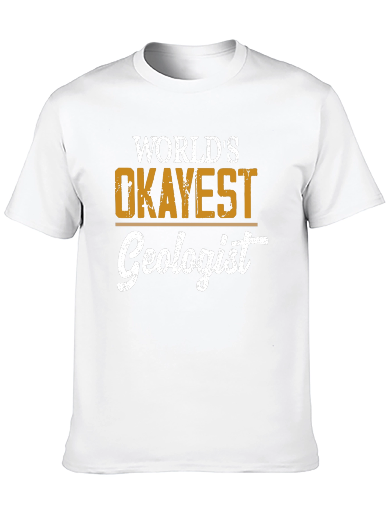 Worlds Okayest Geologist Black T-Shirt