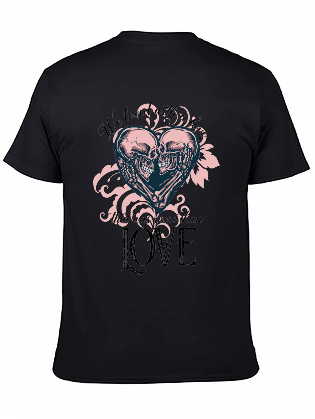 Skull Love T-Shirt - Romantic Gothic Tee