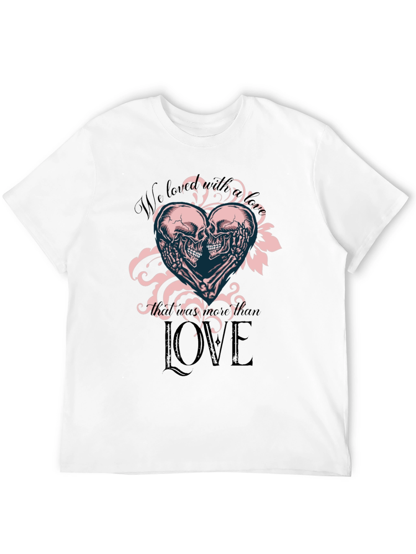 Skull Love T-Shirt - Romantic Gothic Tee