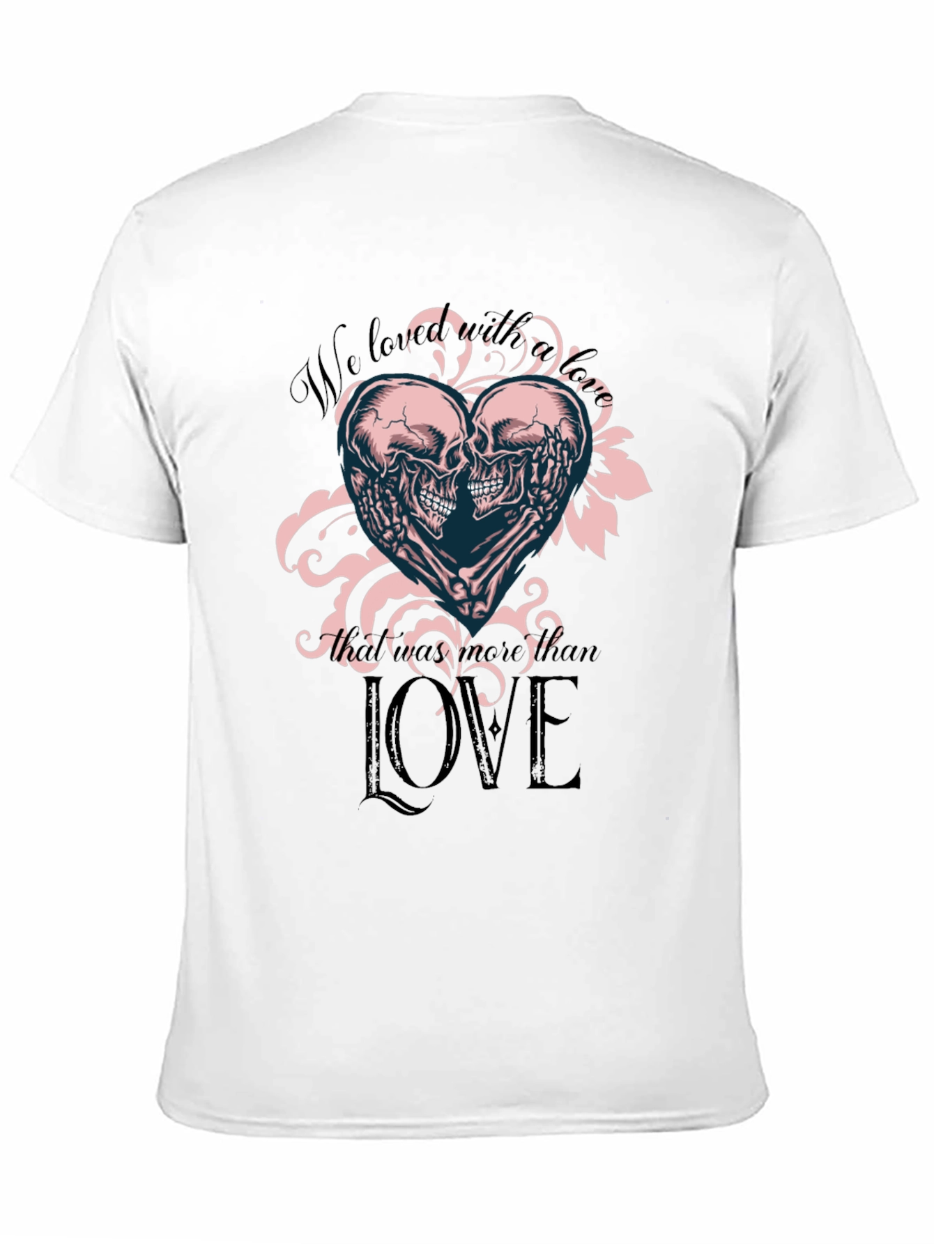Skull Love T-Shirt - Romantic Gothic Tee
