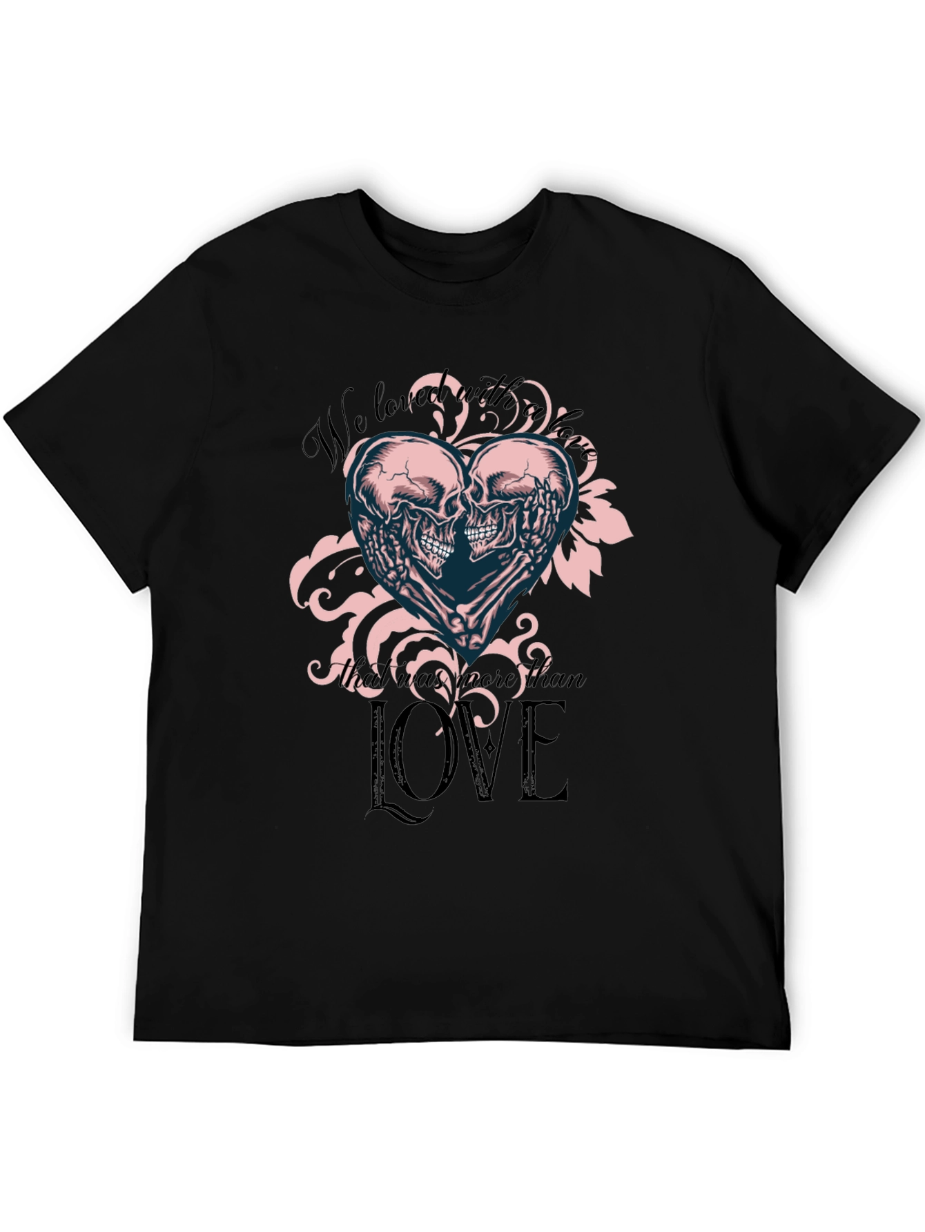 Skull Love T-Shirt - Romantic Gothic Tee