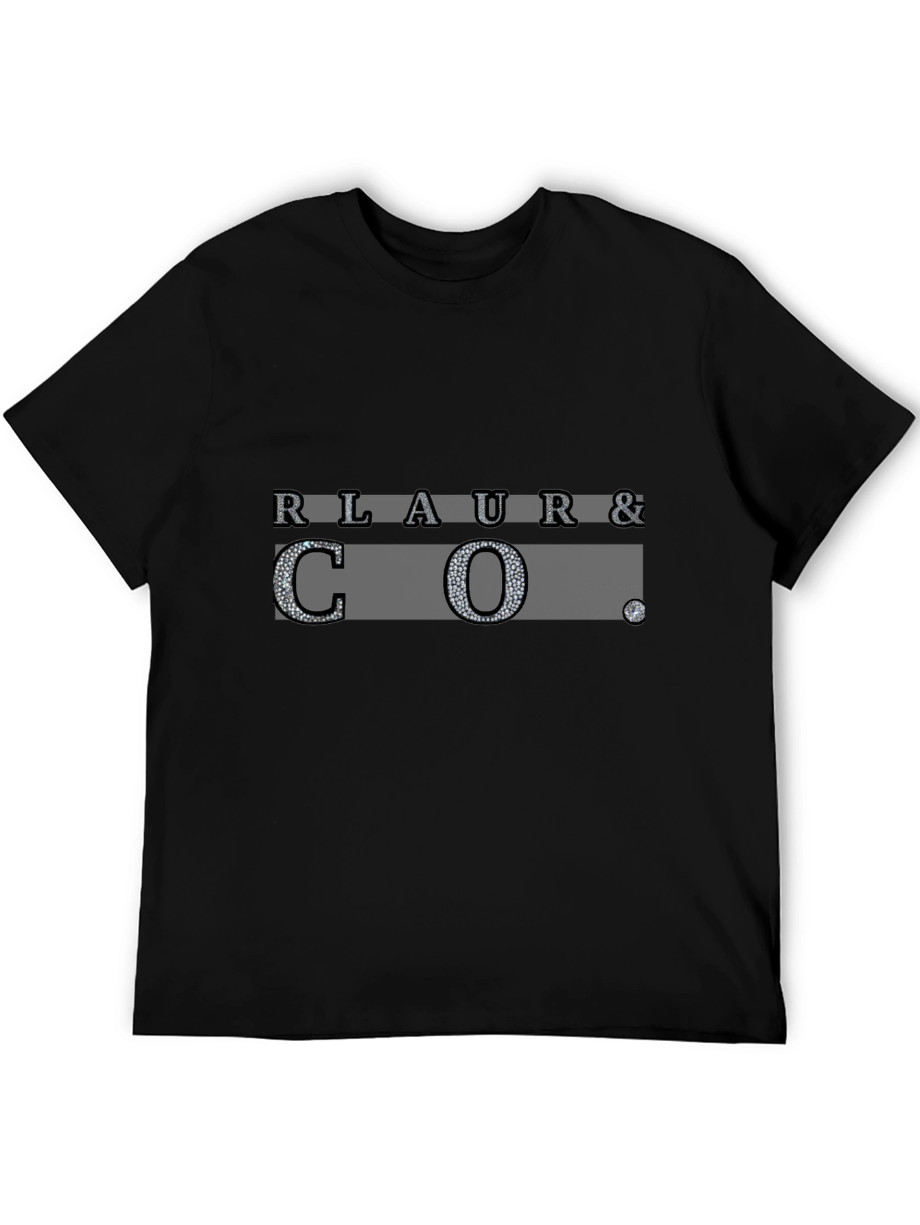 RLAUR & CO. Graphic Print Black T-Shirt