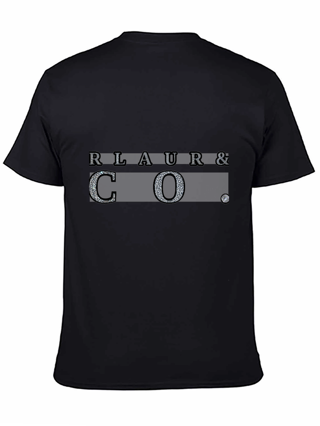 RLAUR & CO. Graphic Print Black T-Shirt