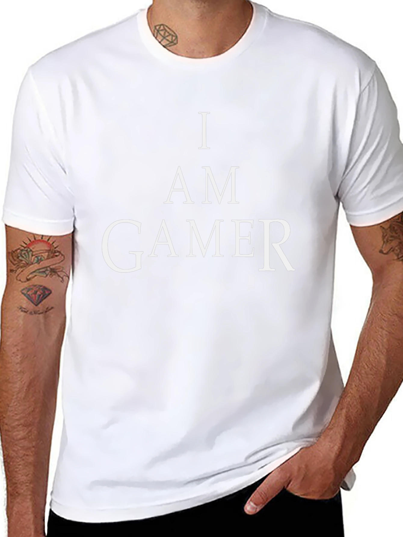 I AM GAMER Black T-Shirt - Gamer Apparel