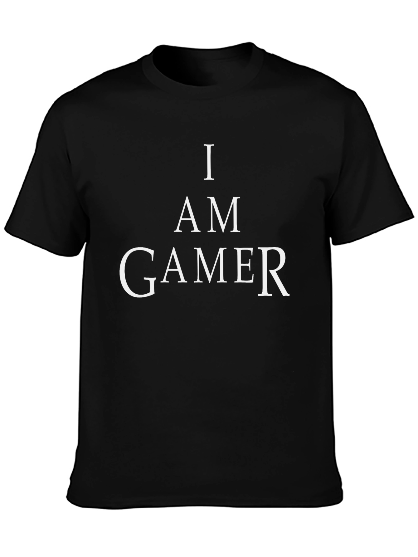 I AM GAMER Black T-Shirt - Gamer Apparel