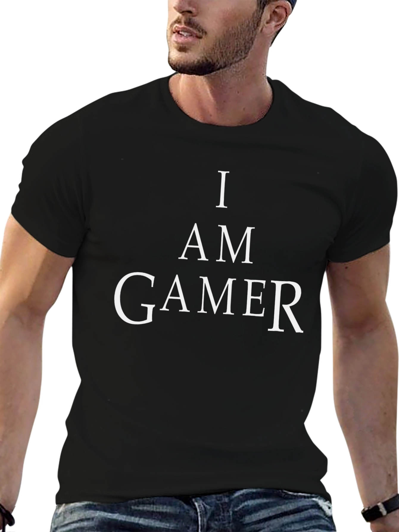 I AM GAMER Black T-Shirt - Gamer Apparel