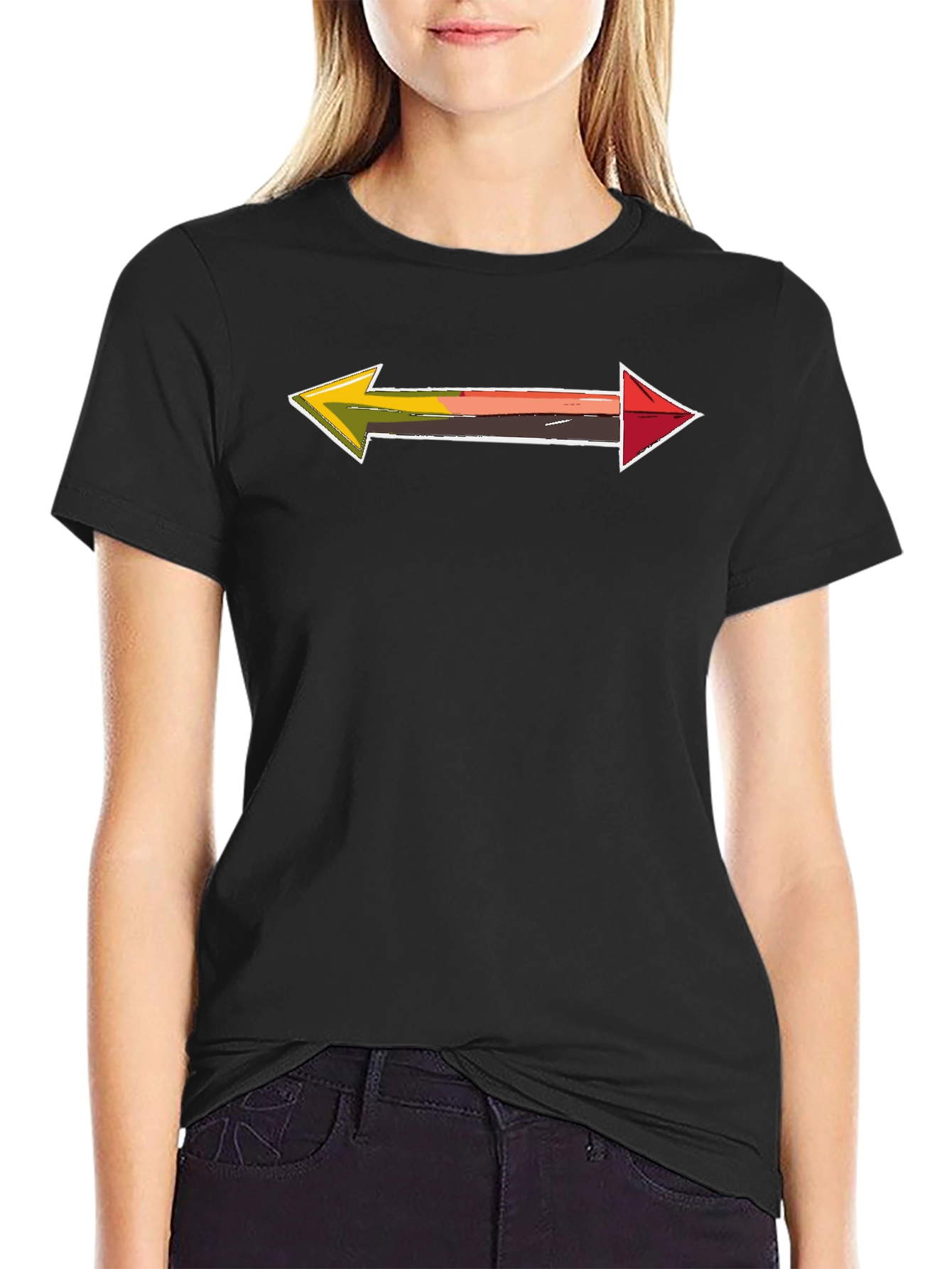 Arrow Directional Tee -  Novelty Graphic T-Shirt