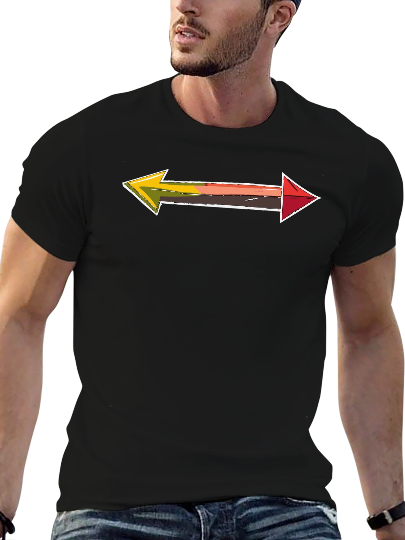 Arrow Directional Tee -  Novelty Graphic T-Shirt