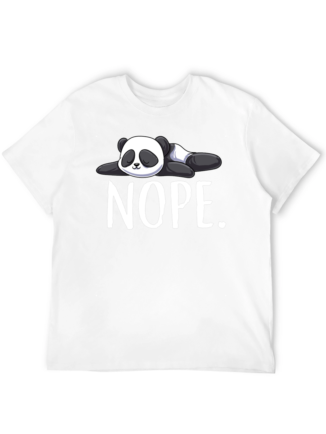 Nope Panda Graphic T-Shirt - Lazy Day Apparel