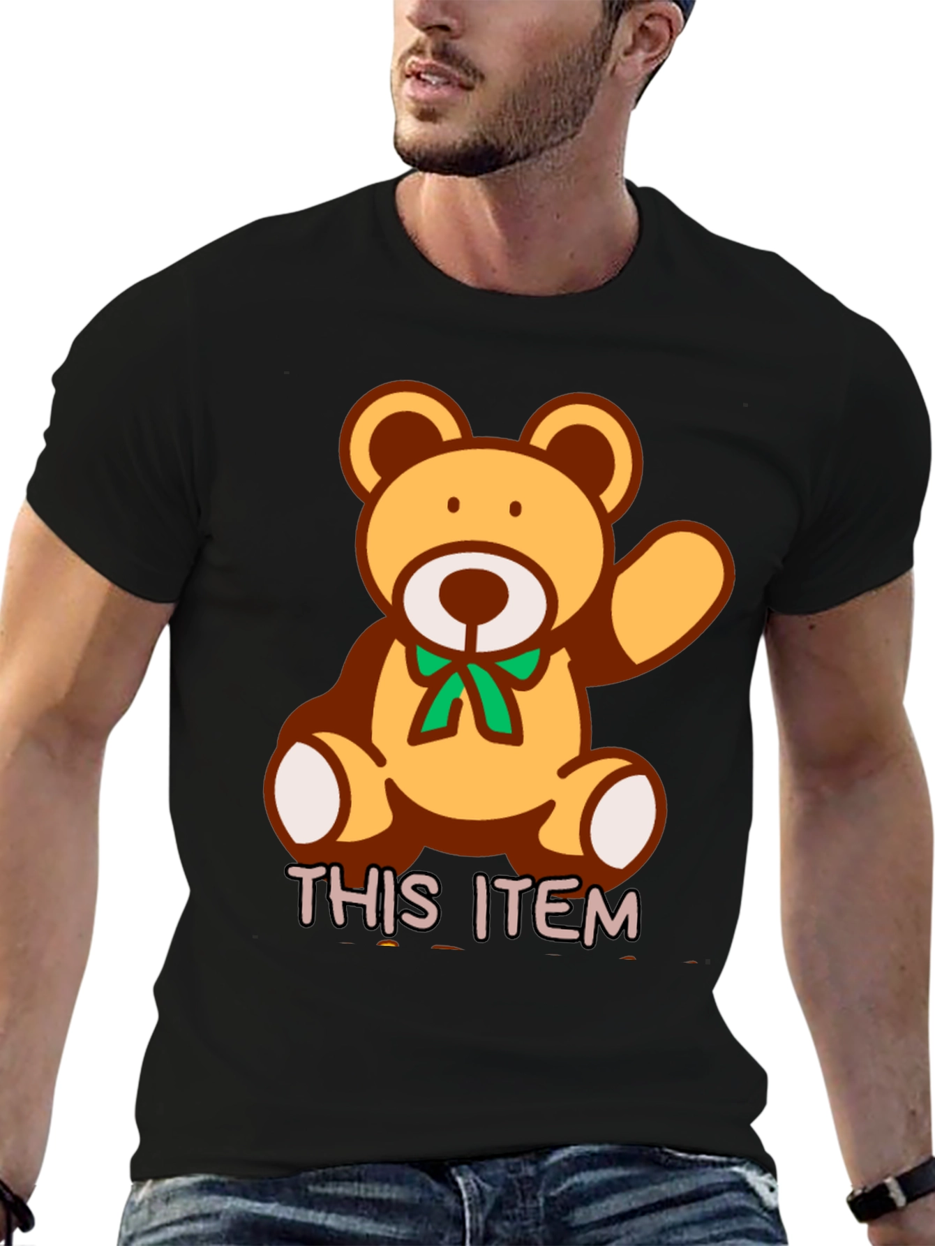 Cute Teddy Bear Graphic T-Shirt - Soft Cotton Blend