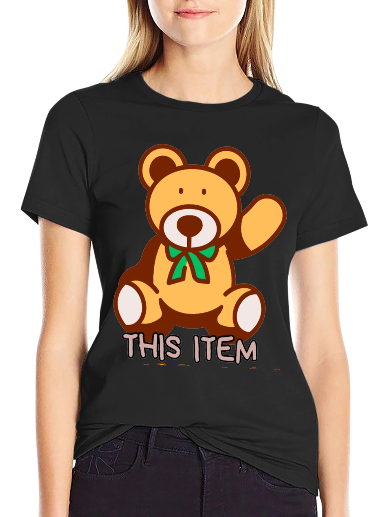 Cute Teddy Bear Graphic T-Shirt - Soft Cotton Blend