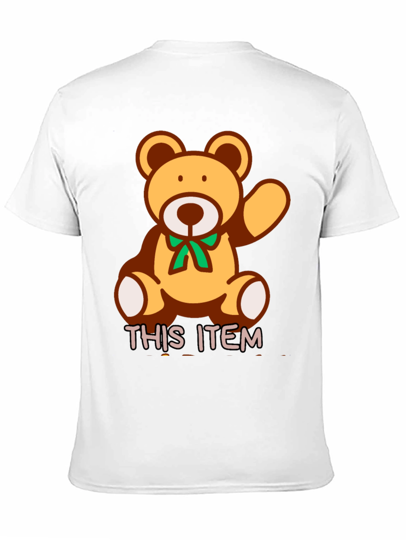 Cute Teddy Bear Graphic T-Shirt - Soft Cotton Blend
