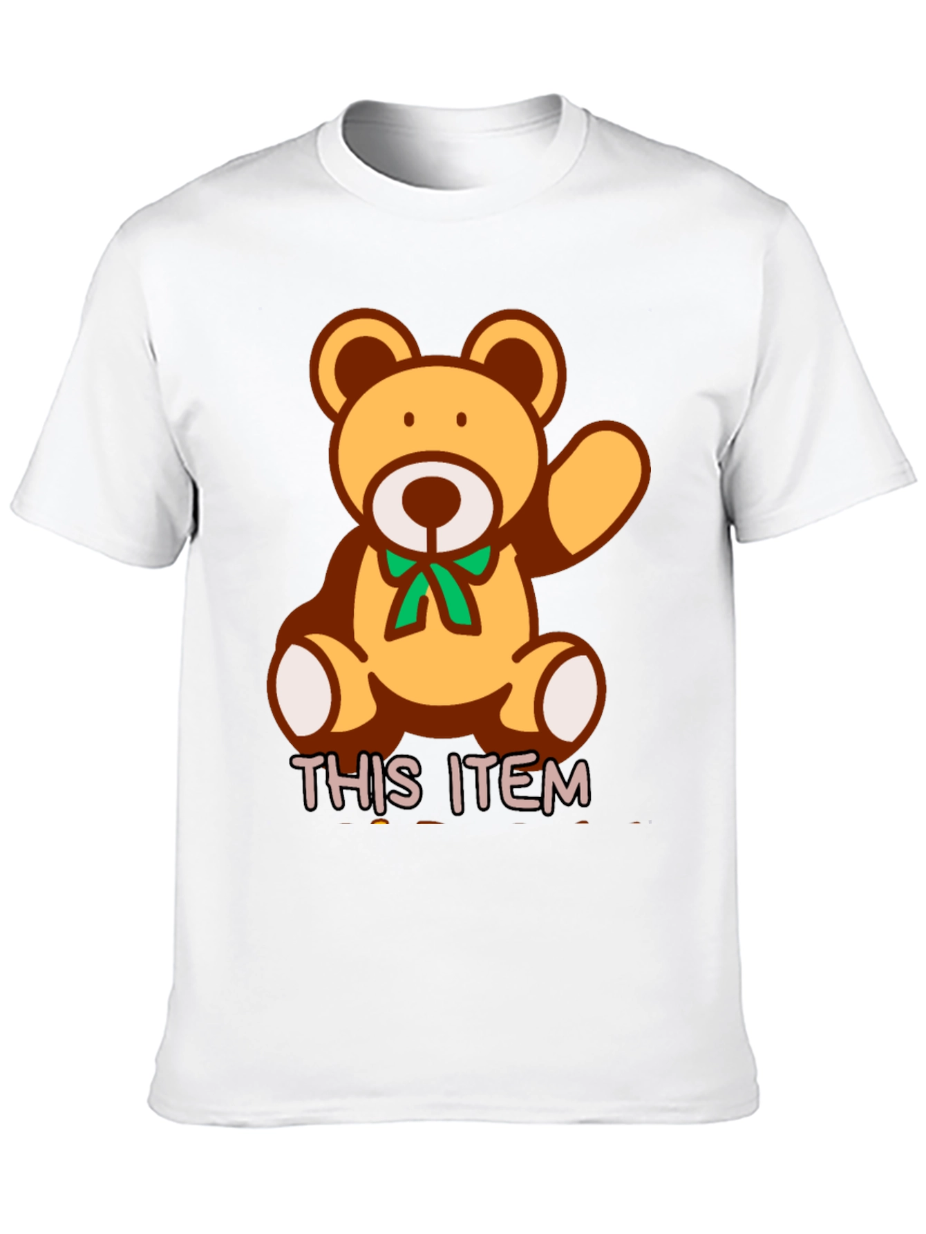 Cute Teddy Bear Graphic T-Shirt - Soft Cotton Blend