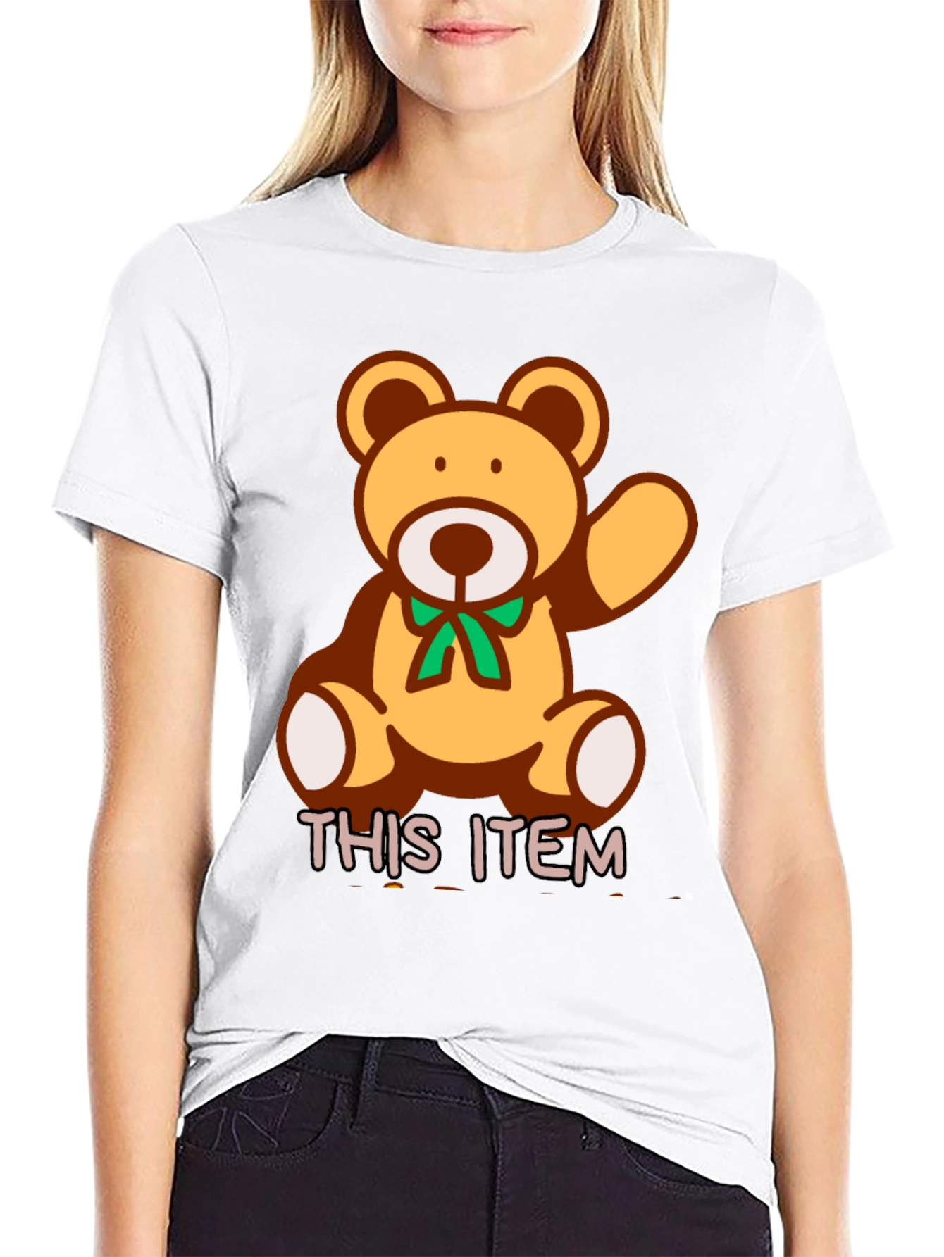 Cute Teddy Bear Graphic T-Shirt - Soft Cotton Blend