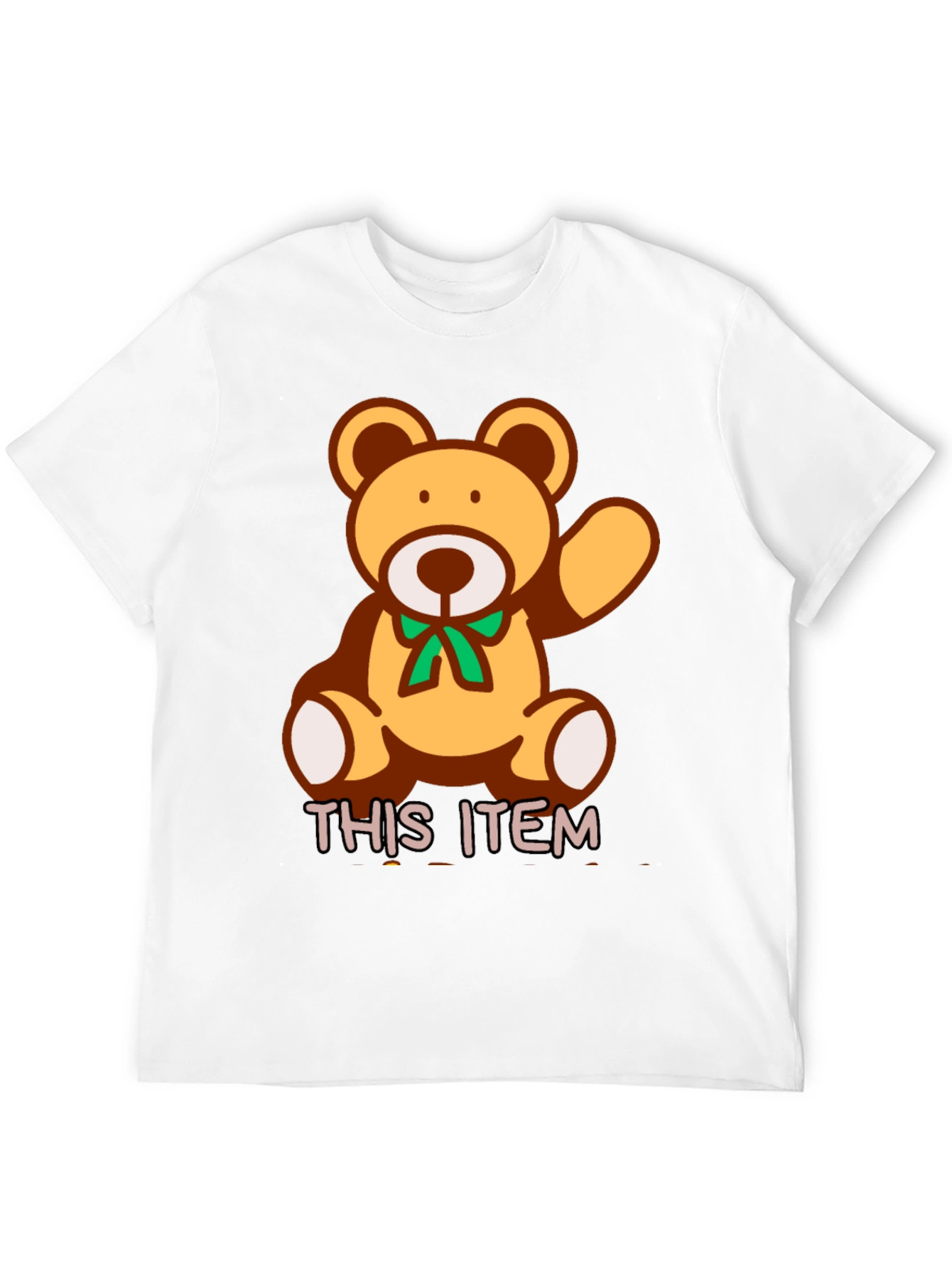 Cute Teddy Bear Graphic T-Shirt - Soft Cotton Blend