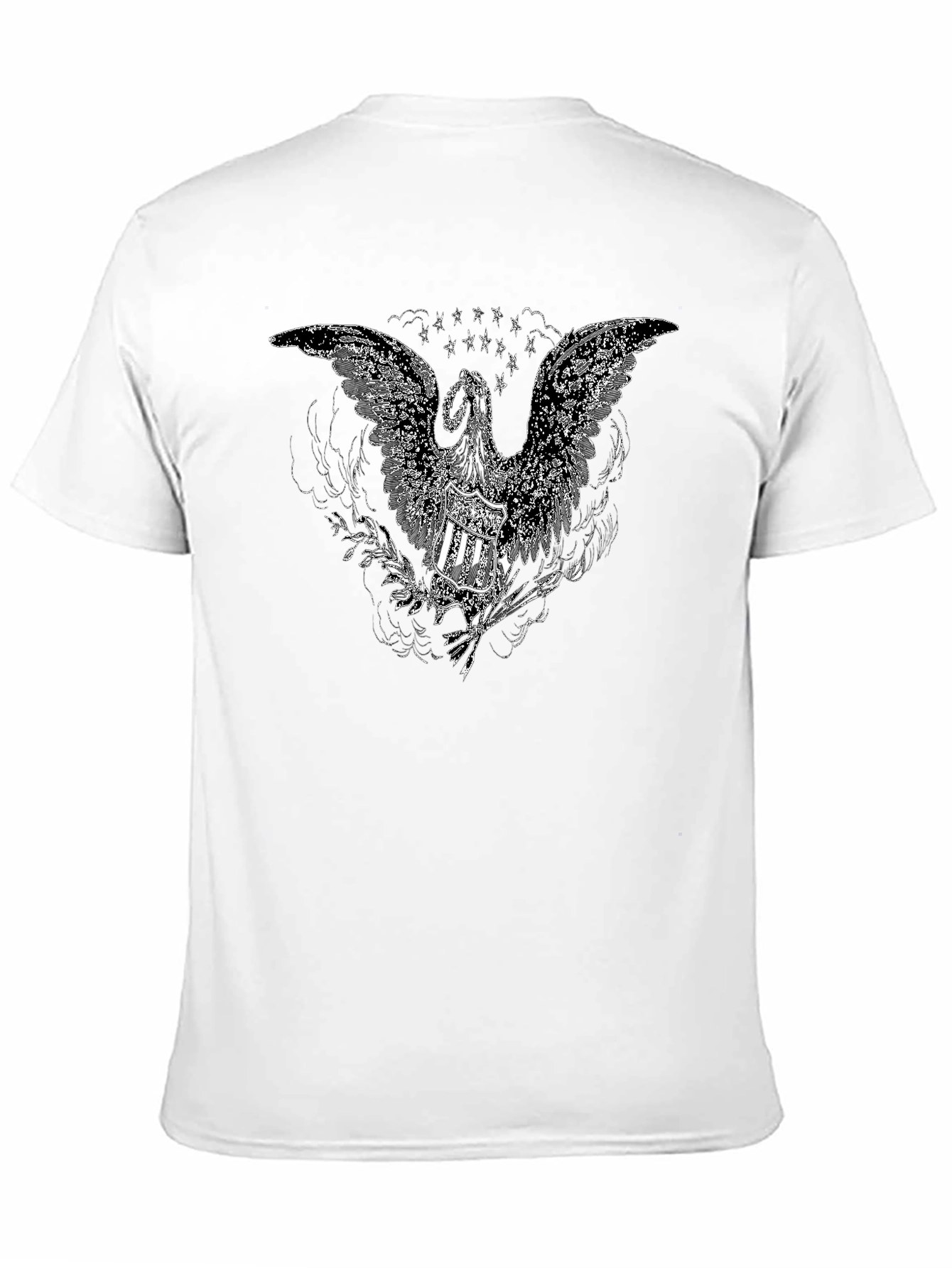 Black T-Shirt with Eagle Design