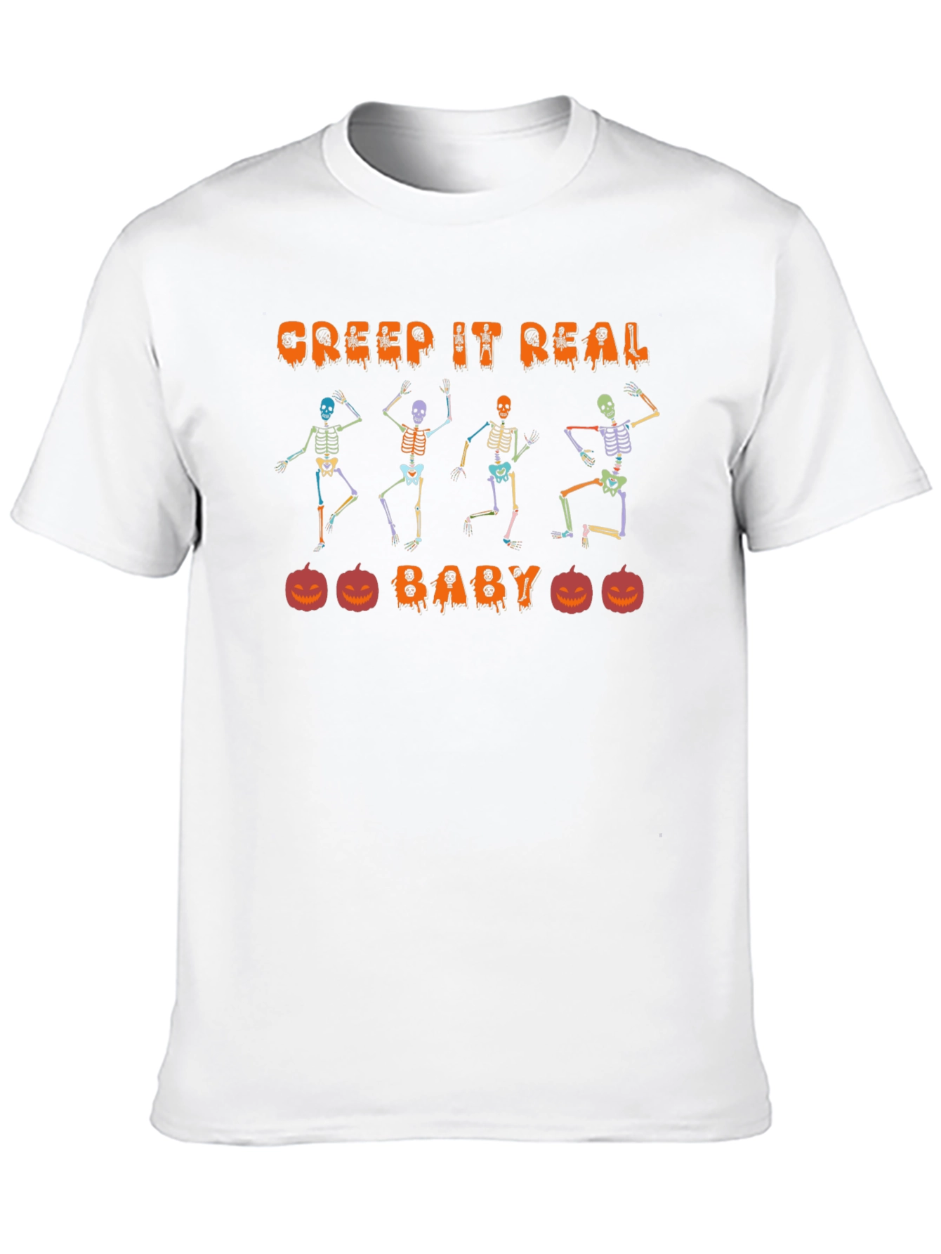 Creep It Real Skeleton Halloween T-Shirt