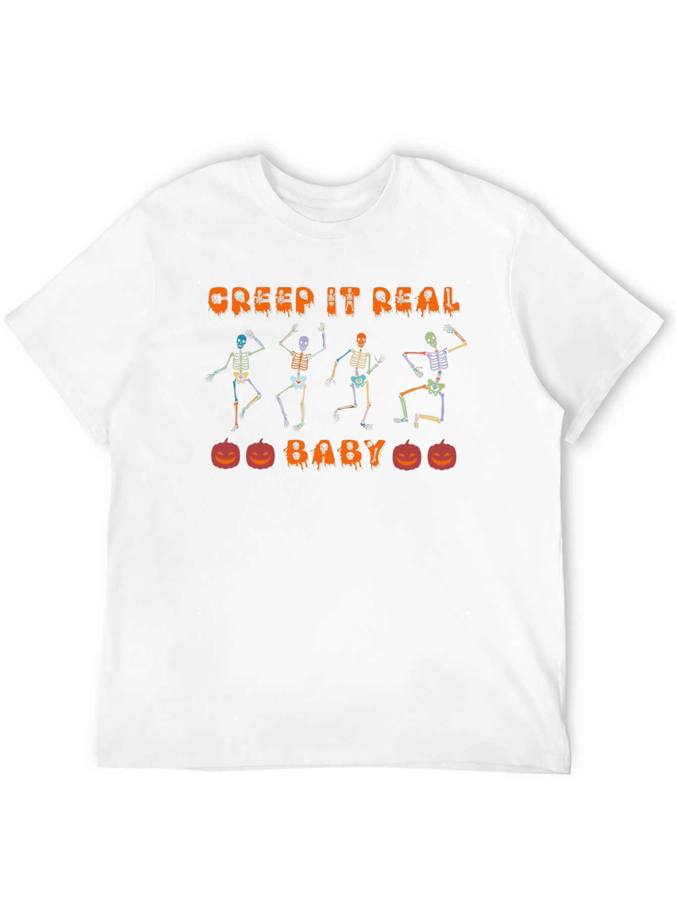 Creep It Real Skeleton Halloween T-Shirt