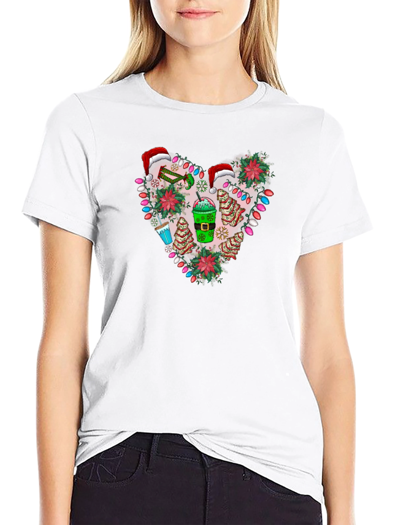 Festive Holiday Heart T-Shirt