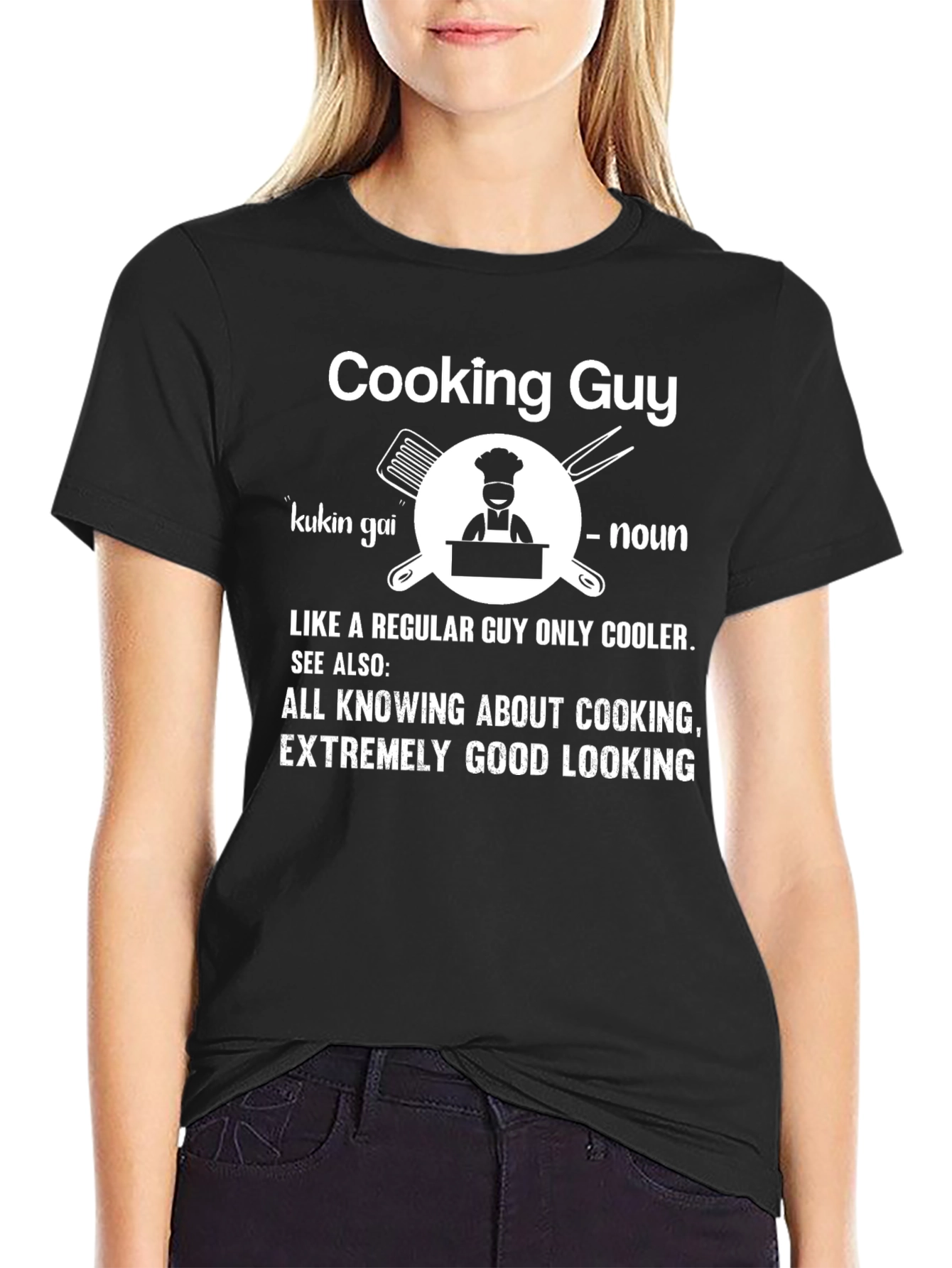 Cooking Guy Graphic T-Shirt - Cool Chef Tee