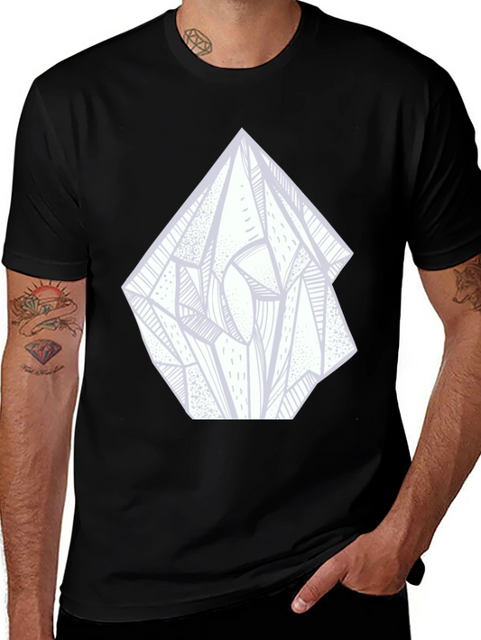 Abstract Crystal Graphic Tee - Black