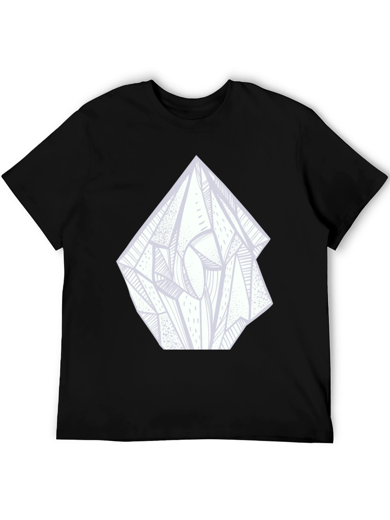 Abstract Crystal Graphic Tee - Black