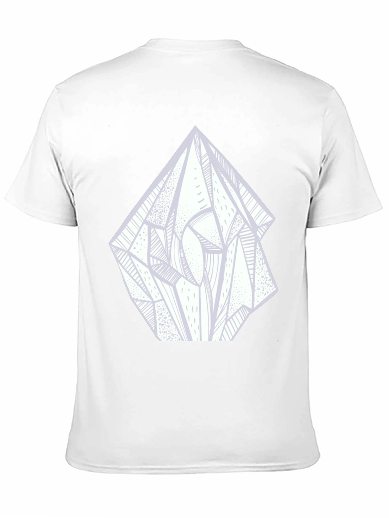 Abstract Crystal Graphic Tee - Black