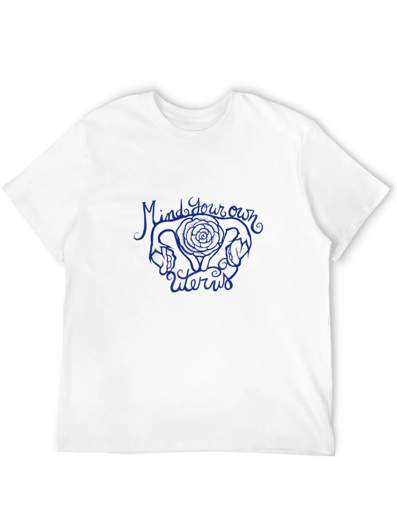 Mind Your Own Uterus Graphic Tee - Black