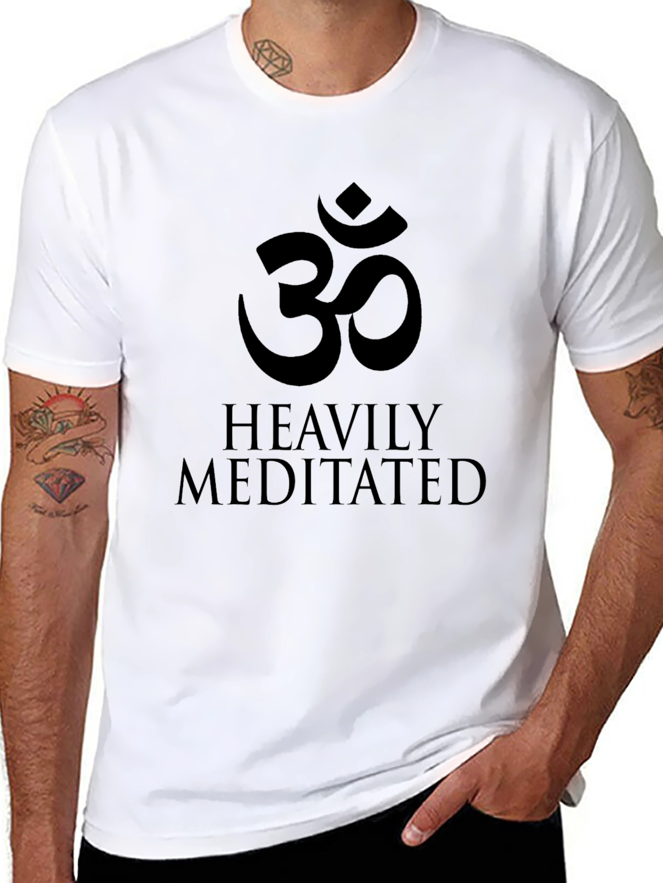 Heavily Meditated Black T-Shirt
