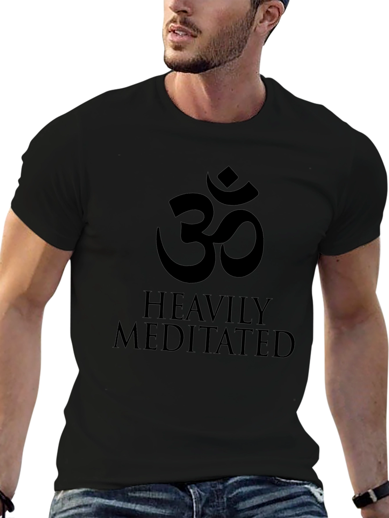 Heavily Meditated Black T-Shirt