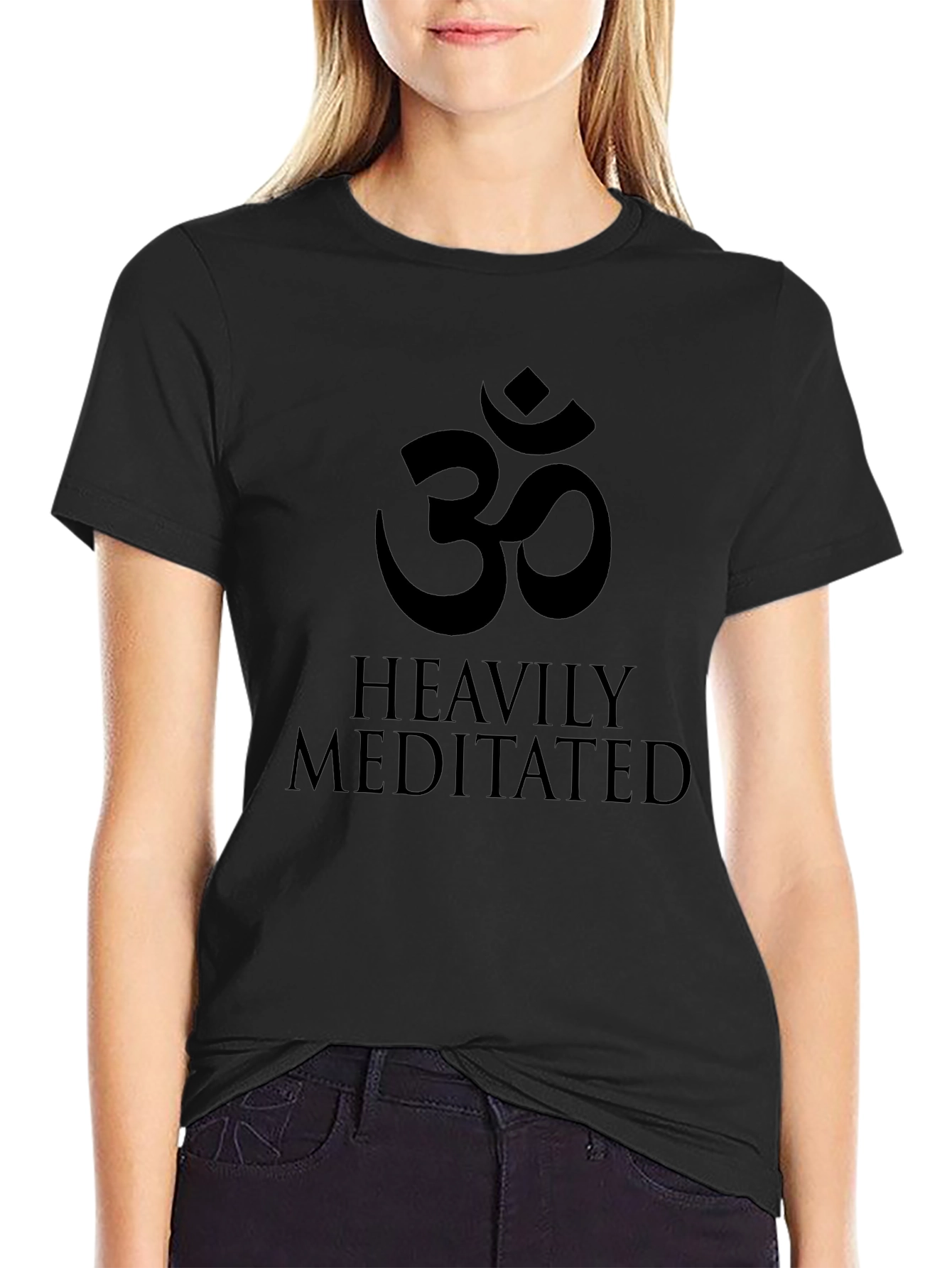 Heavily Meditated Black T-Shirt