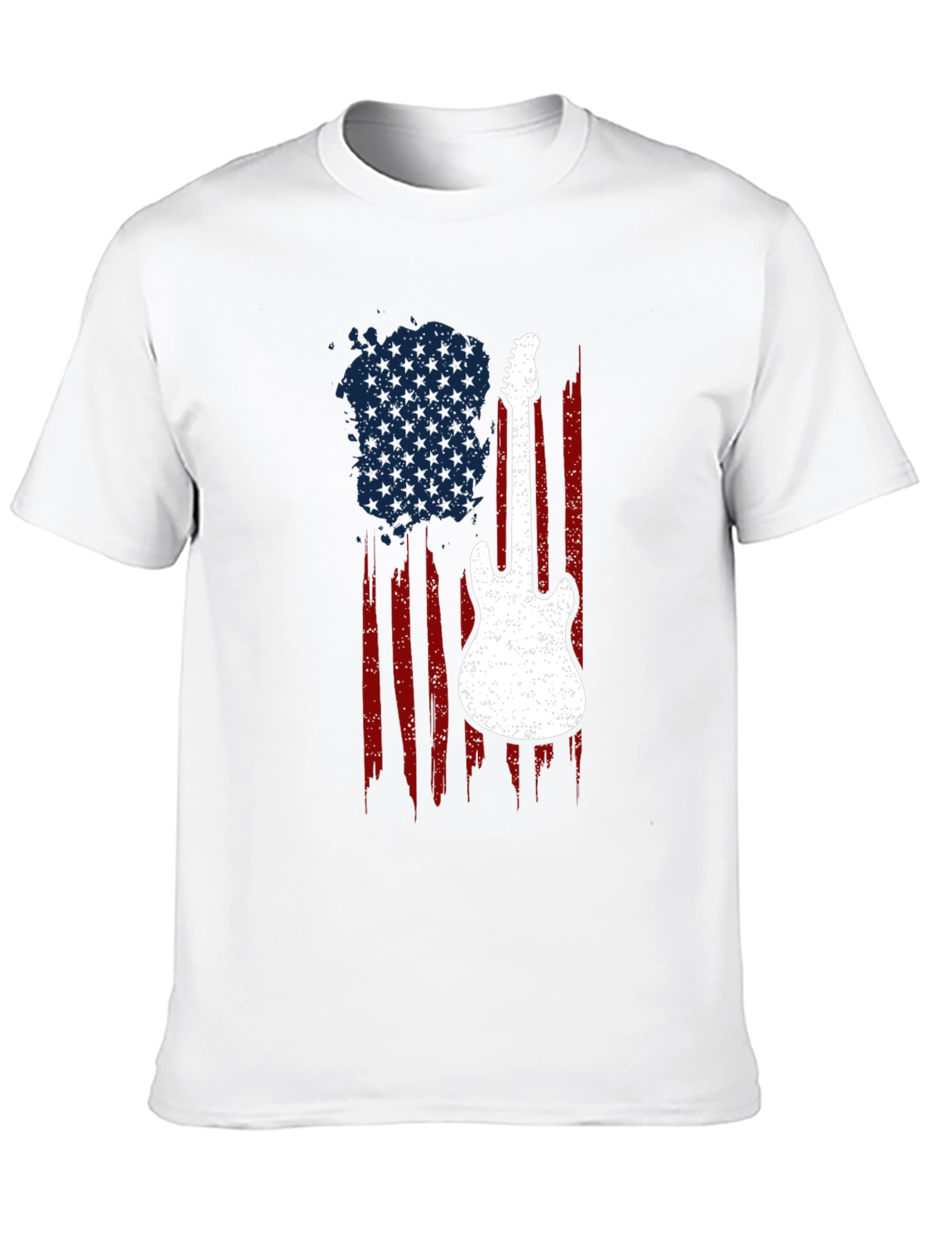 American Flag Guitar T-Shirt