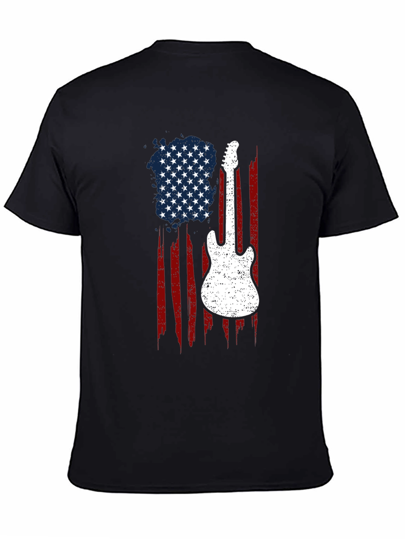 American Flag Guitar T-Shirt