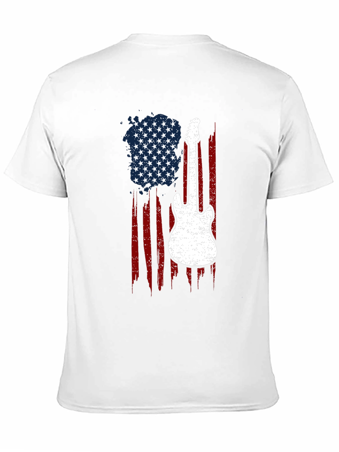 American Flag Guitar T-Shirt