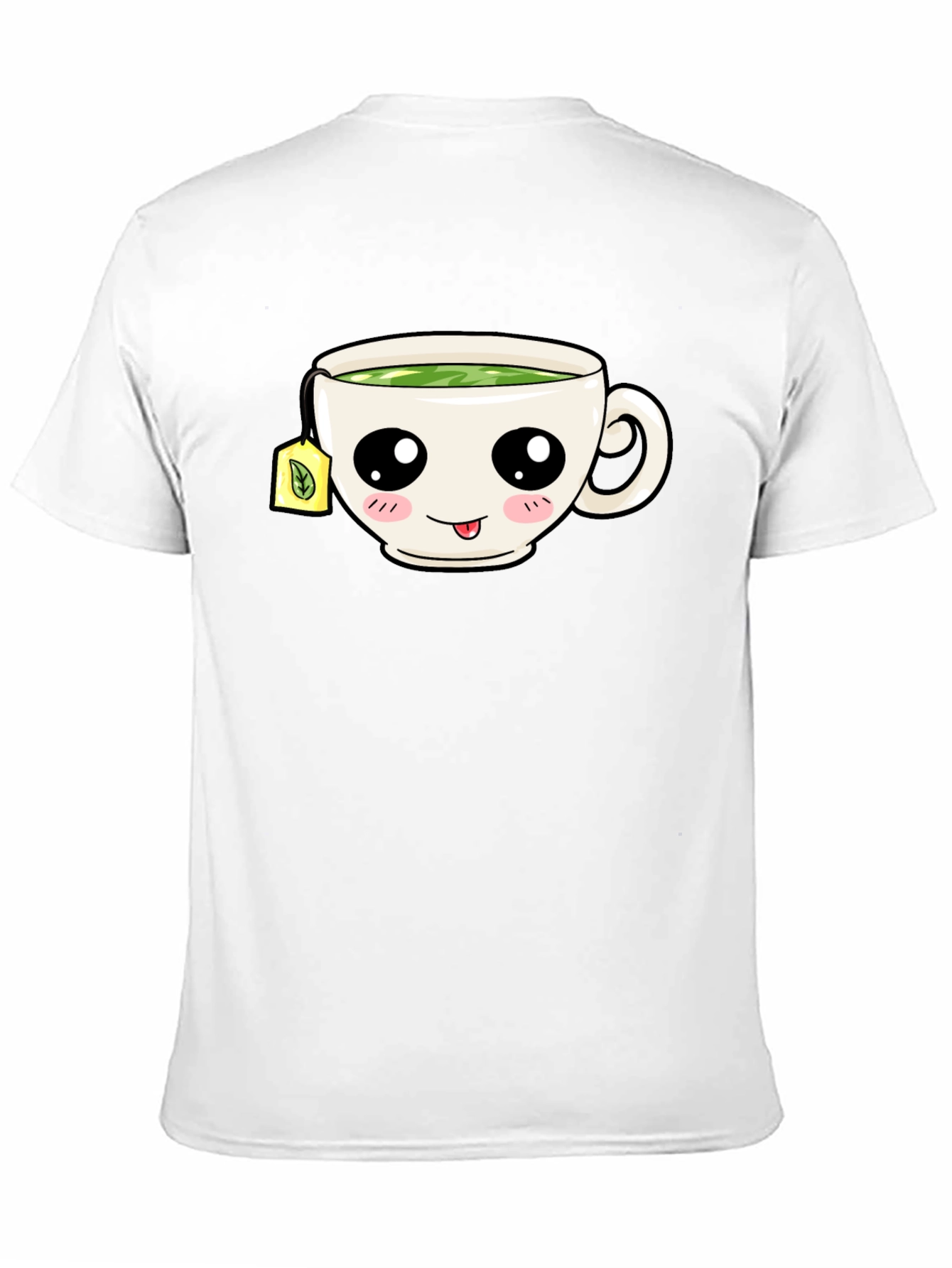 Kawaii Tea Cup Graphic T-Shirt