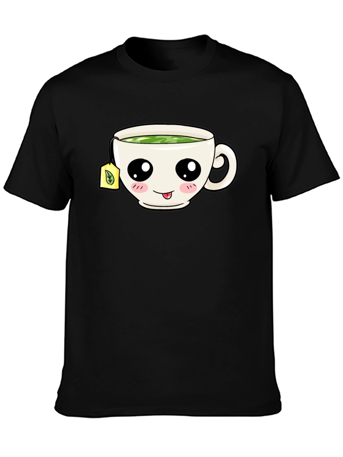 Kawaii Tea Cup Graphic T-Shirt