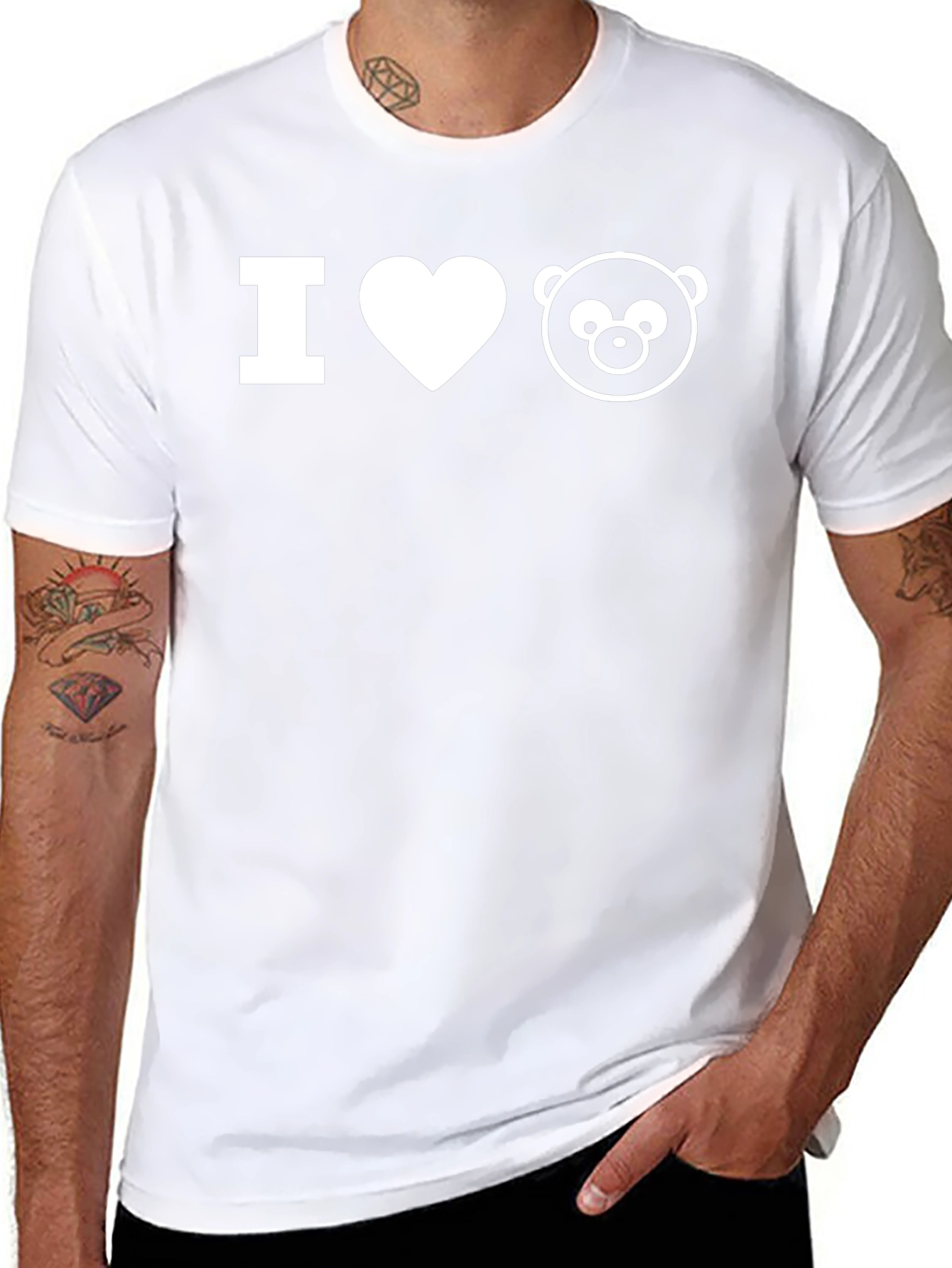 I Heart Bear T-Shirt - Stylish Graphic Tee