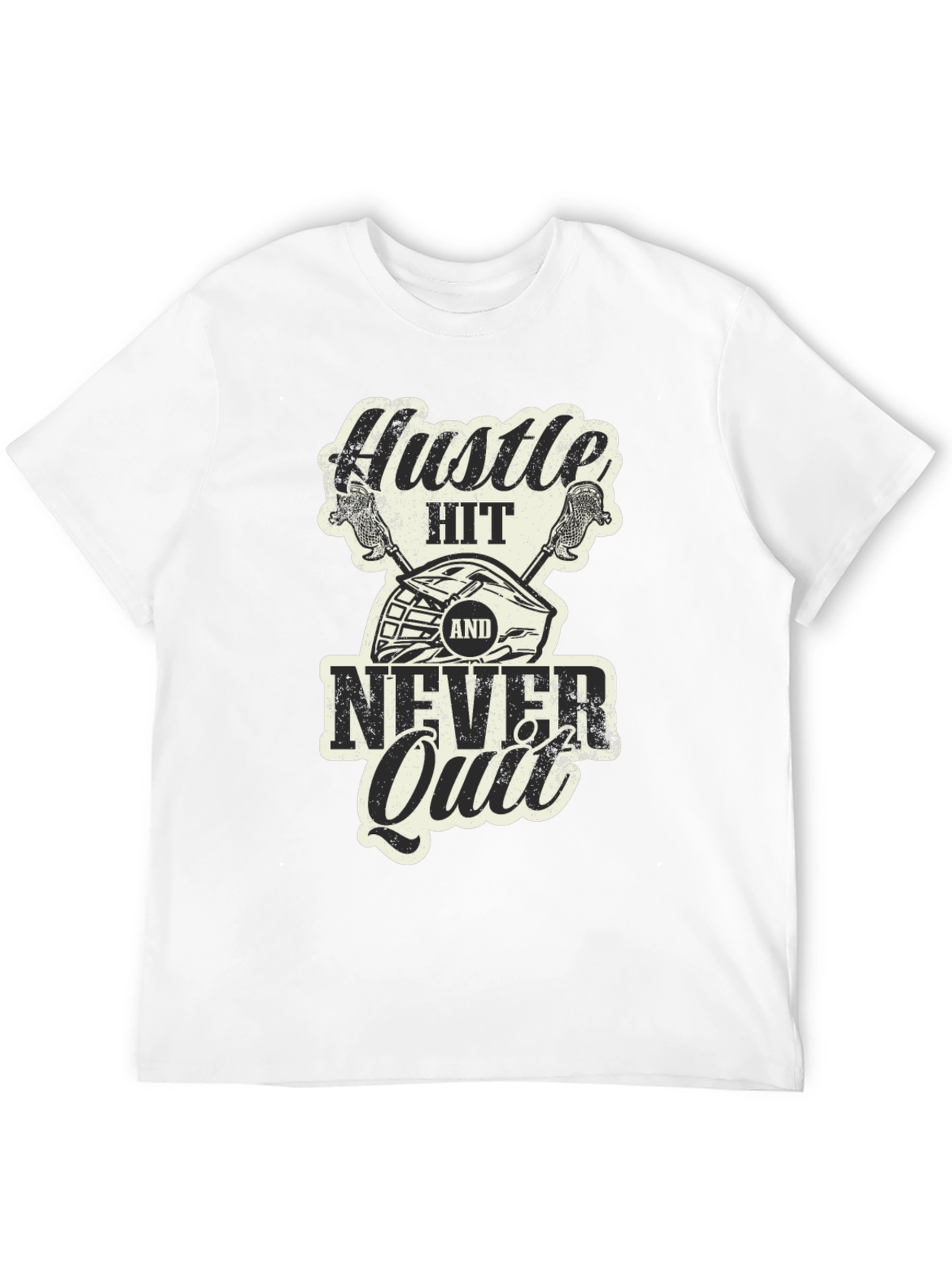 Hustle Hit Never Quit Graphic T-Shirt
