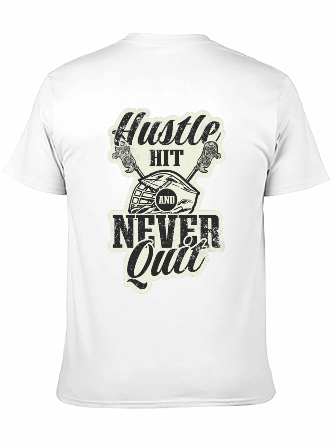 Hustle Hit Never Quit Graphic T-Shirt