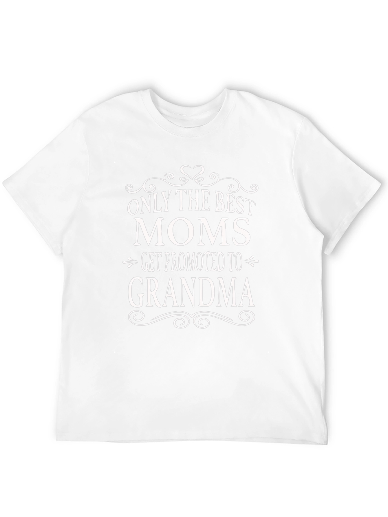 Best Moms Get Promoted to Grandma Black Tee