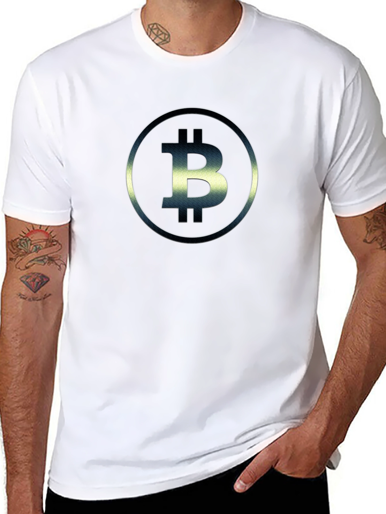 Bitcoin Logo Graphic T-Shirt - Crypto Currency Tee