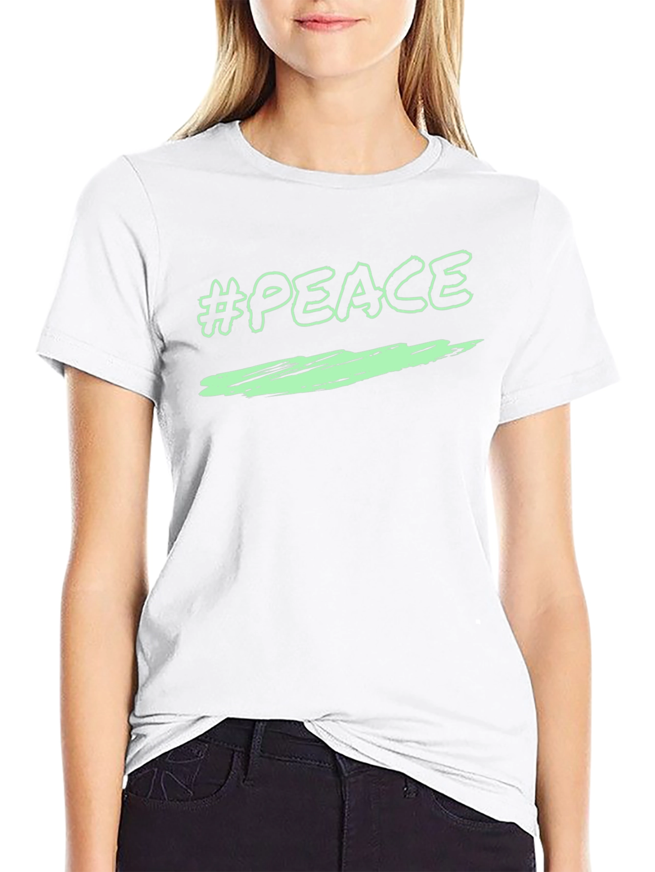 Peace Graphic T-Shirt - Black